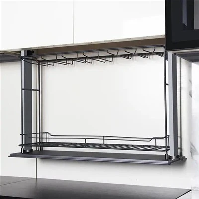 Stojalo za shranjevanje kozarcev za vino iz aluminijeve zlitine