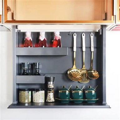 Kuhinjske omare za shranjevanje, pametne dvižne omare za kuhinje in kopalnice